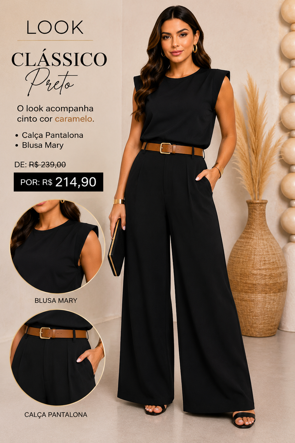 Look Clássico Preto em Alfaiataria Marant